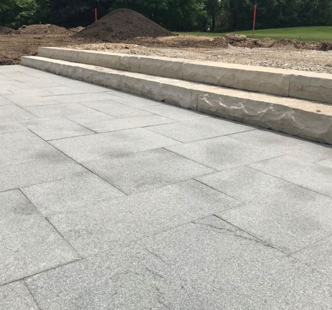 Regal Tan Pavers Black Exterior Granite Pavers